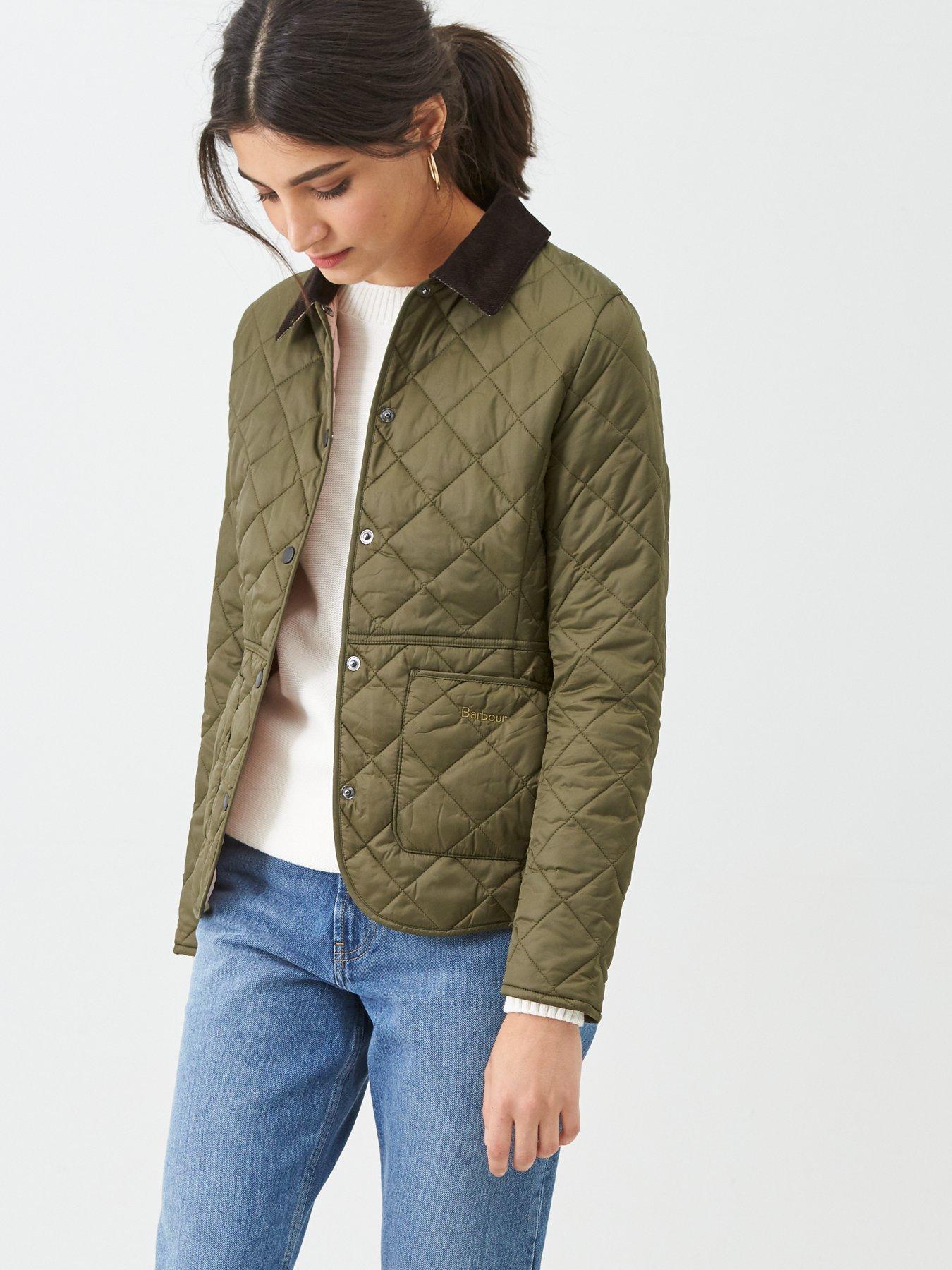 barbour long padded coat