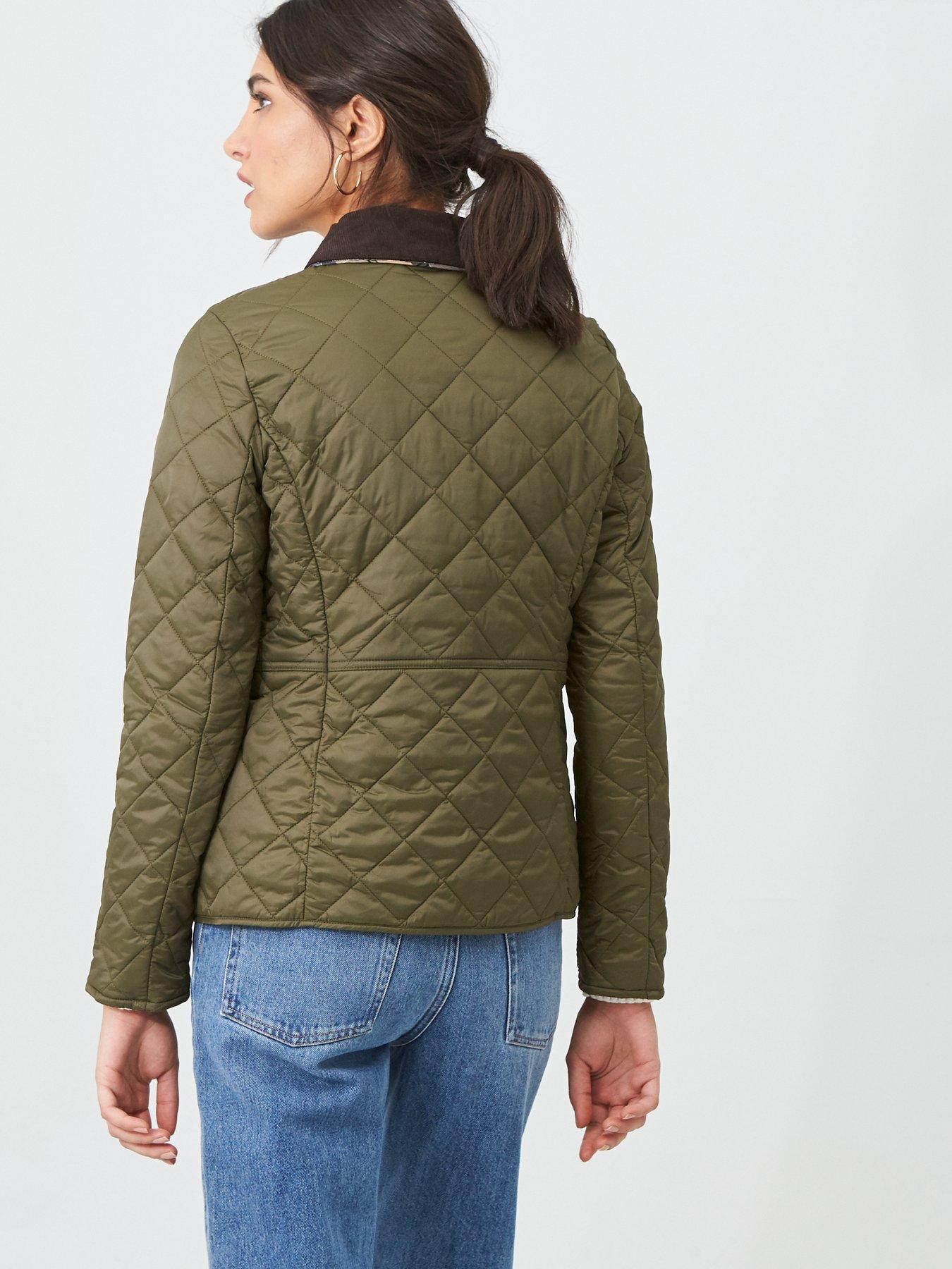 barbour quilted jacket olive
