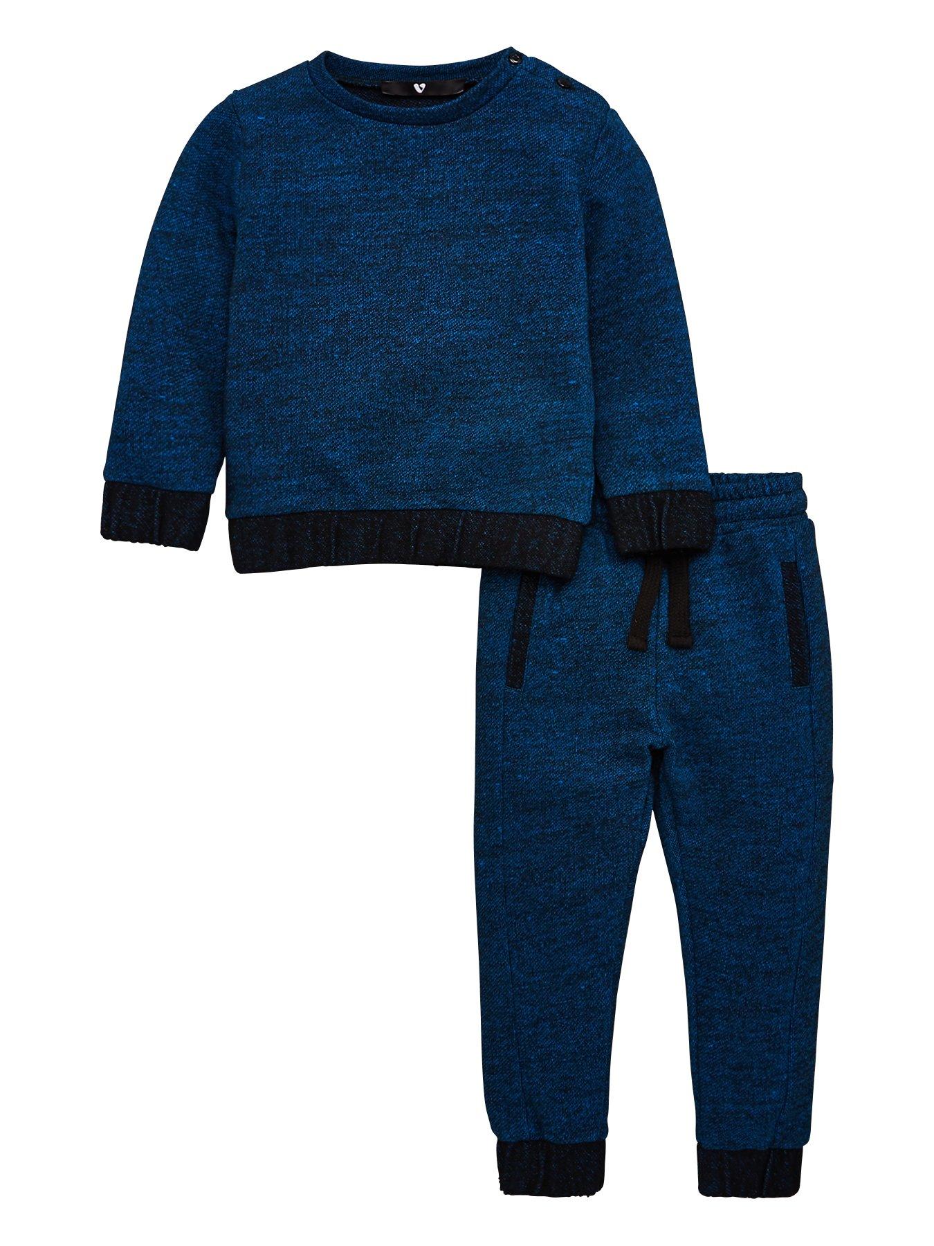 V By Very Boys Contrast Detail Textured Marl Tracksuit review