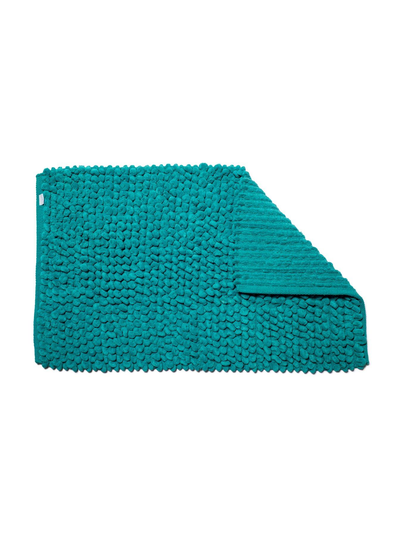 Image 4 of 6 of Croydex Chevron Shower Curtain and Bathmat Set &ndash; Aqua