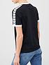  image of fred-perry-taped-ringer-t-shirt-black