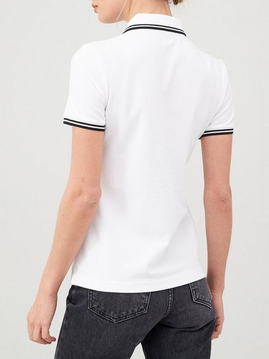 stillFront image of fred-perry-twin-tipped-polo-t-shirt-white