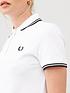  image of fred-perry-twin-tipped-polo-t-shirt-white
