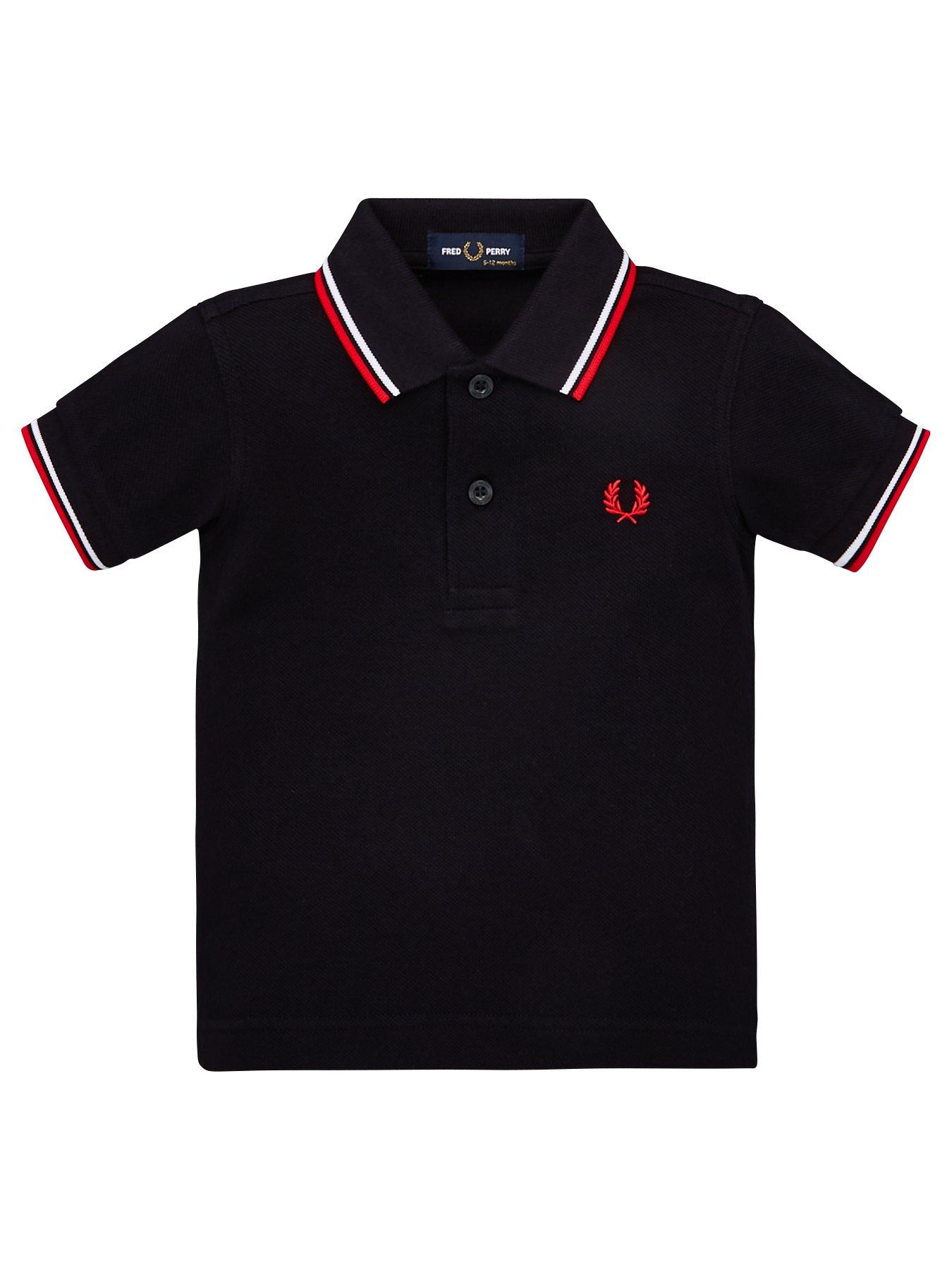 Fred Perry Baby Boys My First Polo Shirt with Gift Box - Navy | very.co.uk