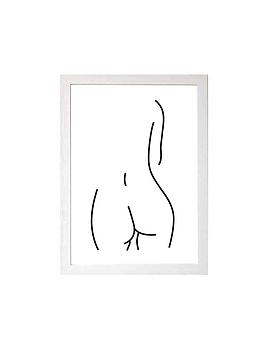 Product photograph of East End Prints Derriere By Honeymoon Hotel A3 Wall Art from very.co.uk