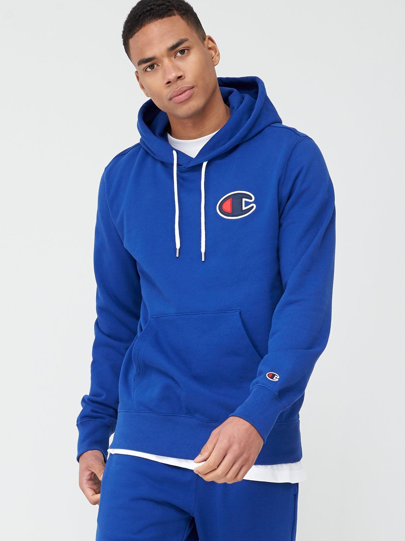 champion sleeve logo overhead hoodie