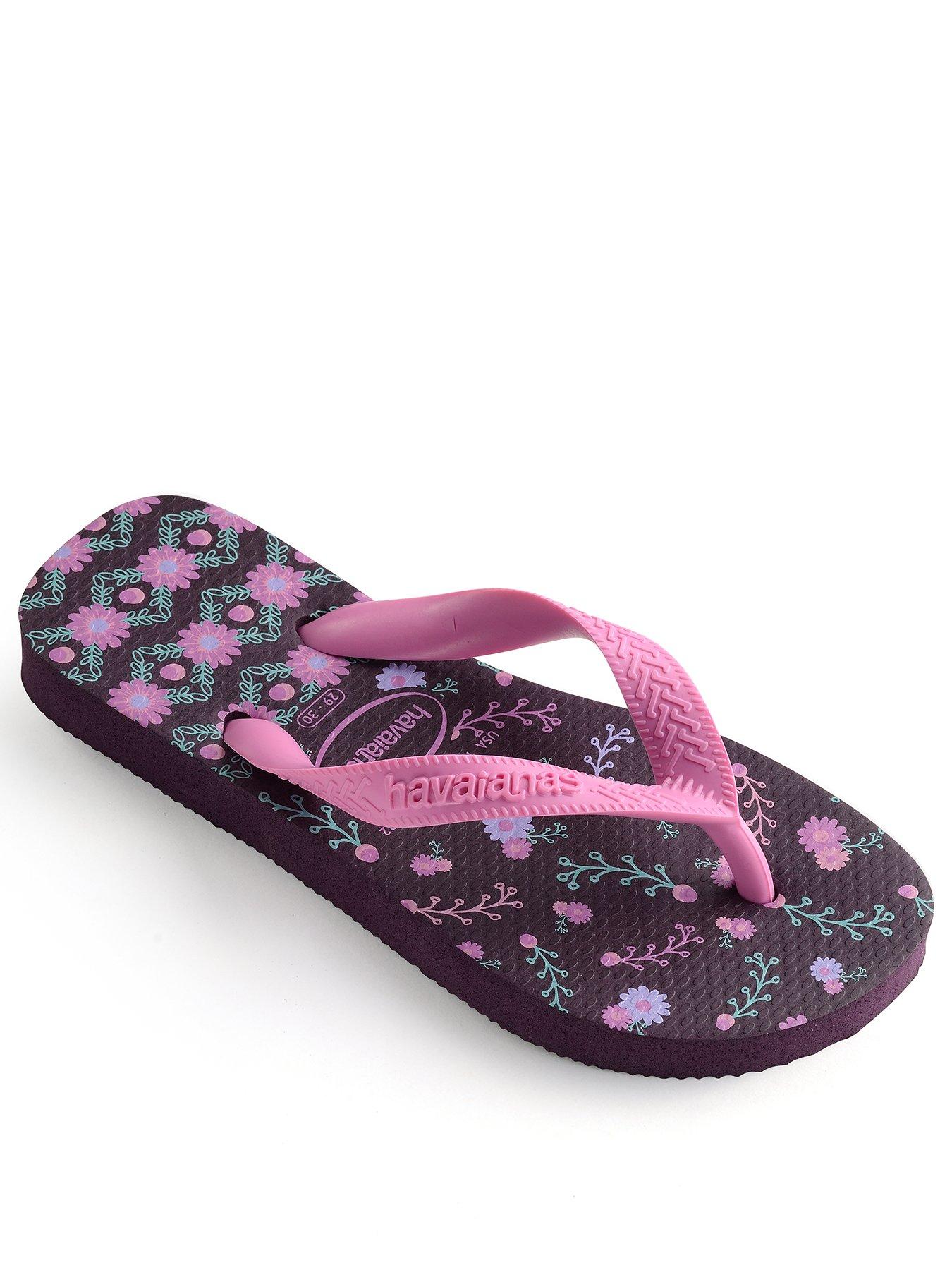 purple havaianas flip flops