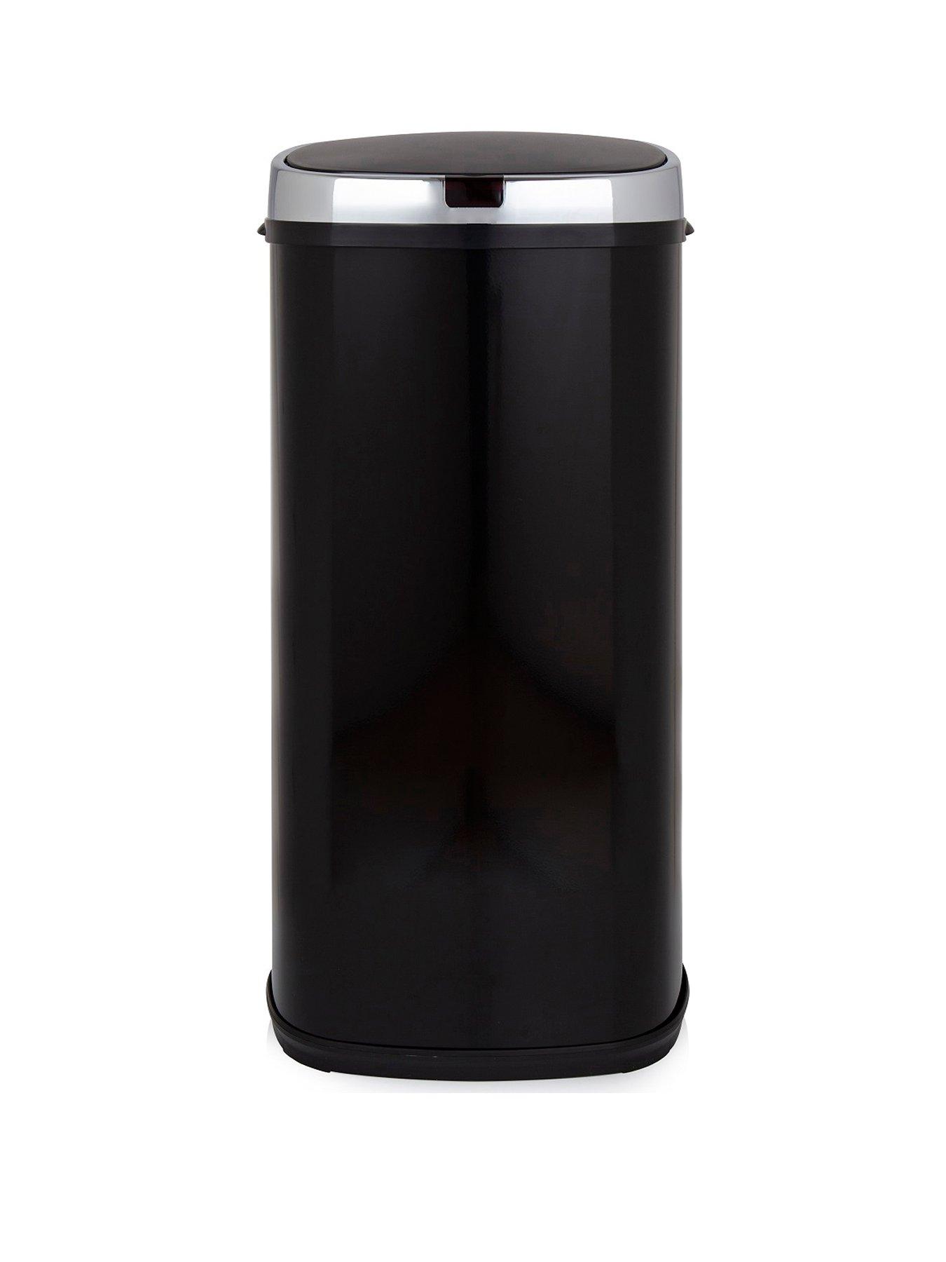 Product photograph of Morphy Richards 50-litre Sensor Bin - Black from very.co.uk