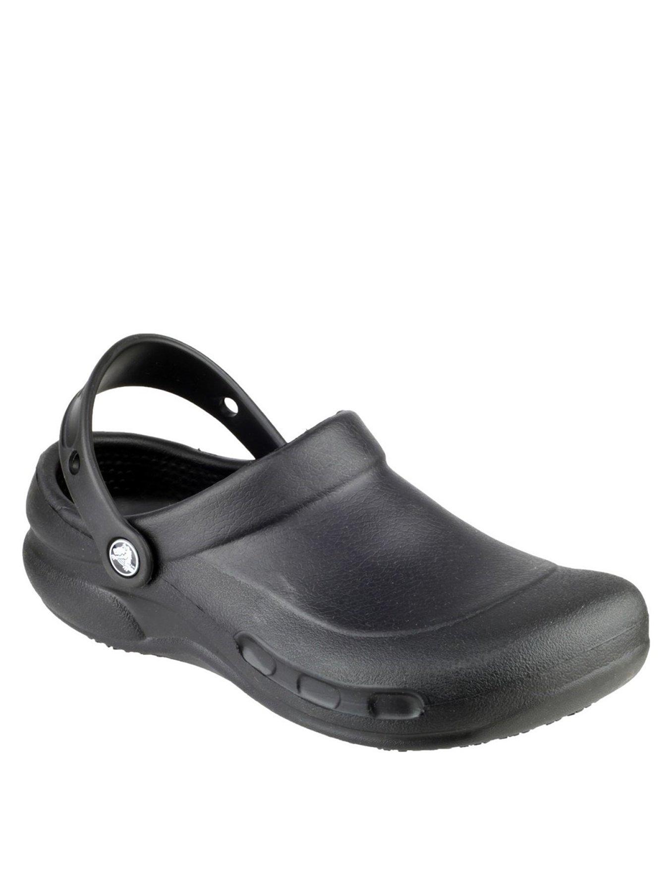 crocs black solid clogs