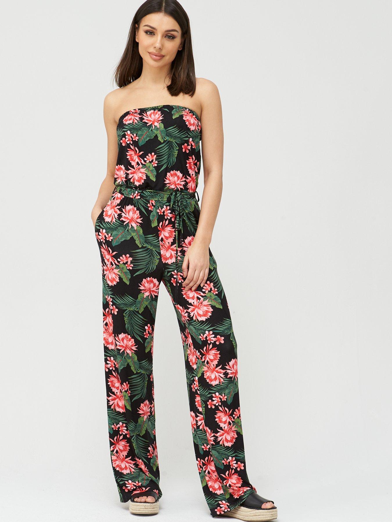 black strapless jumpsuit uk