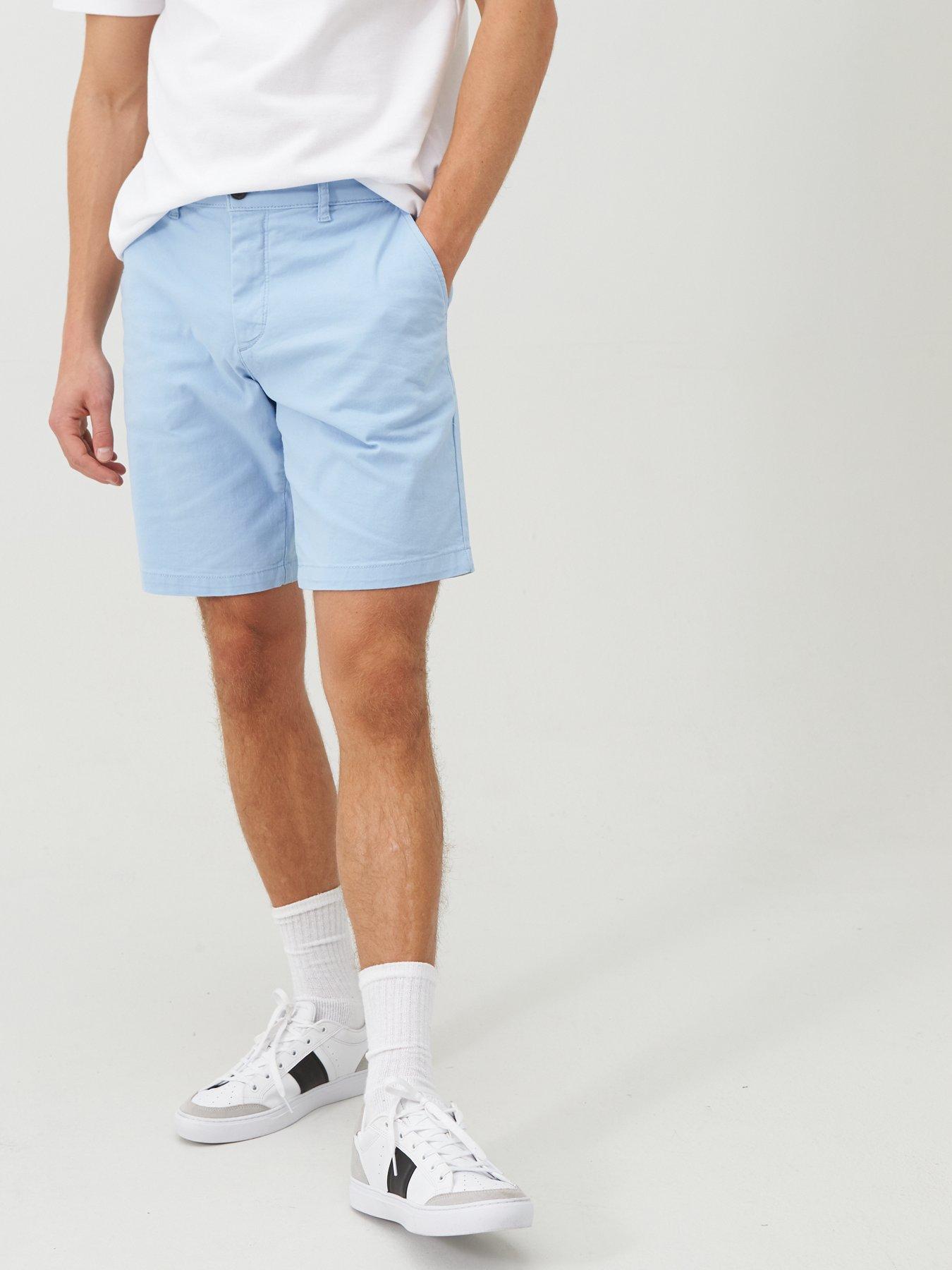 blue chino shorts