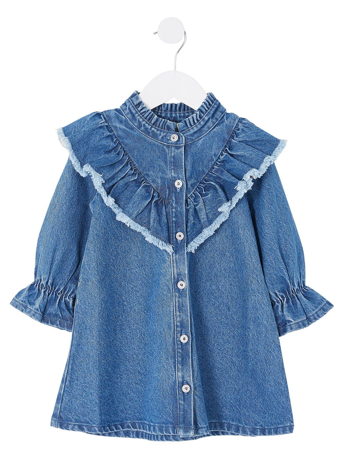 river island denim dress