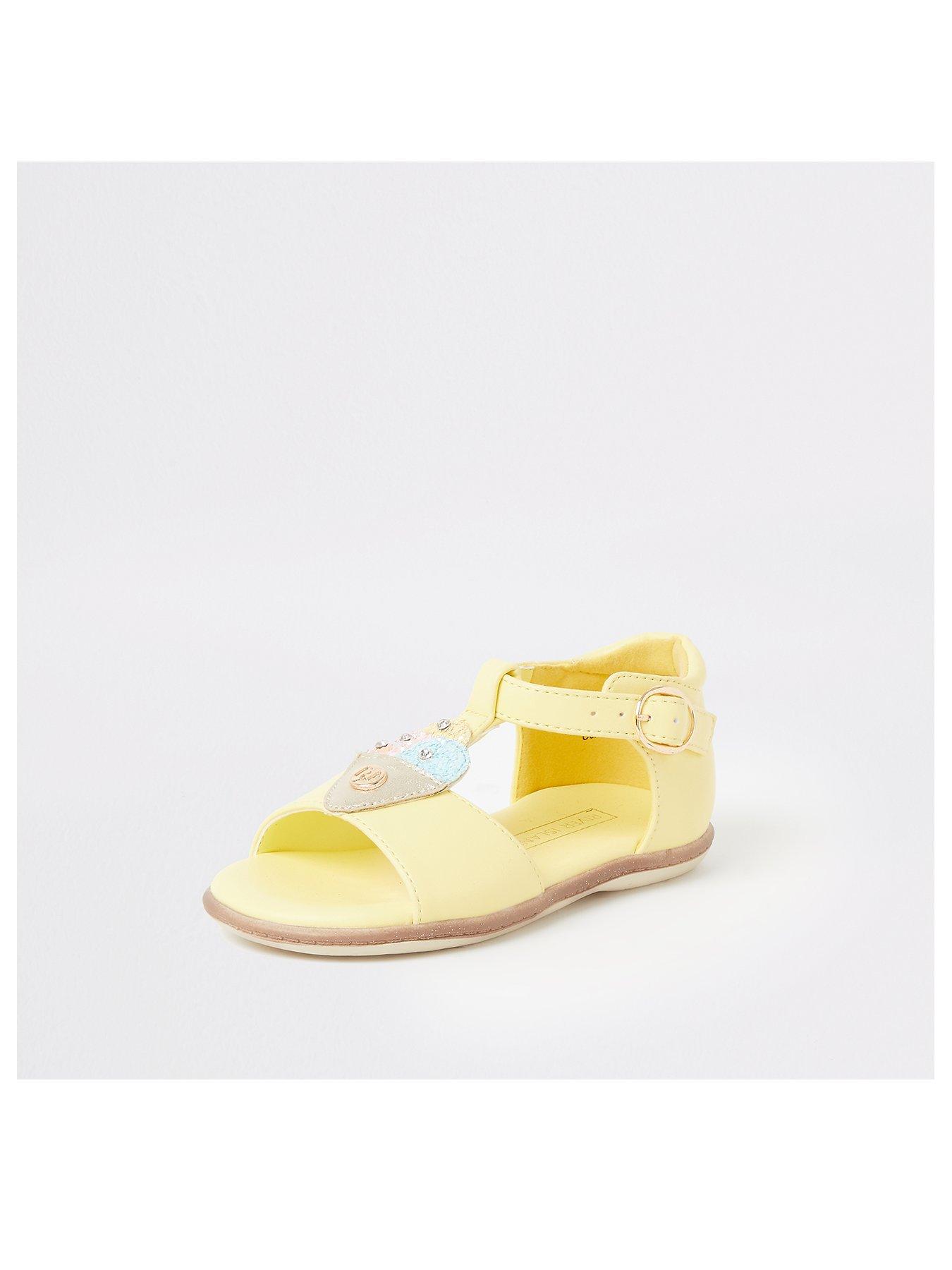 river island yellow sandals