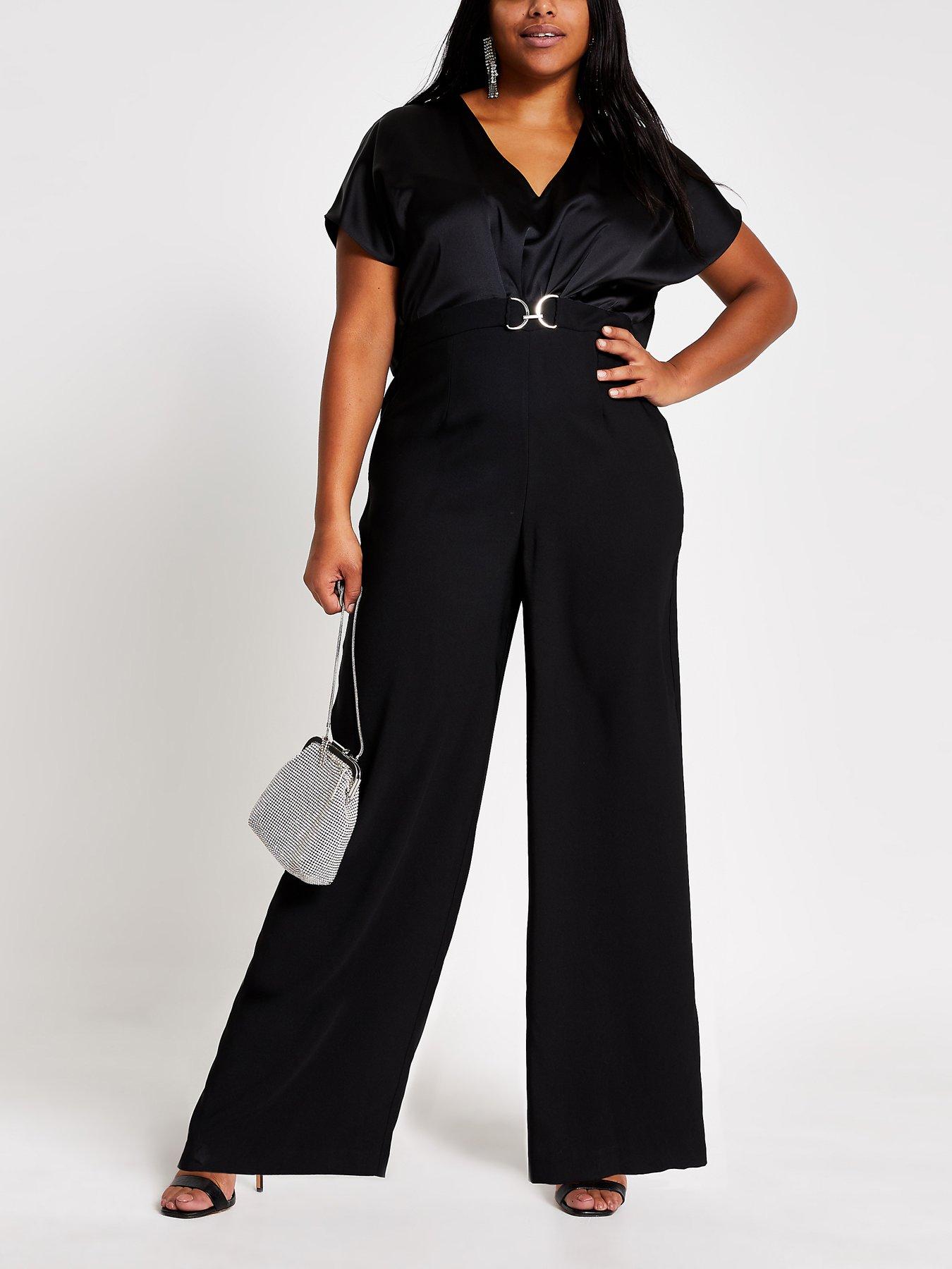 black cape sleeve jumpsuit