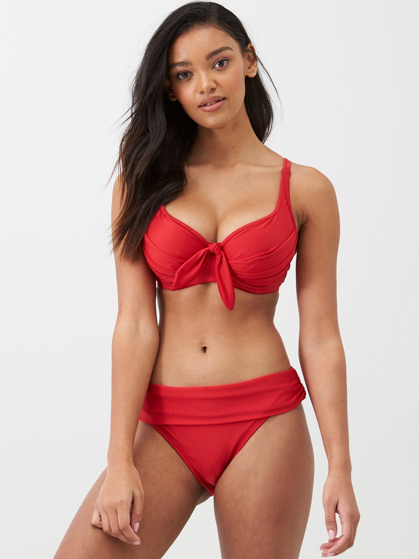 Pour Moi Azure Underwired Lined Non Padded Top - Red