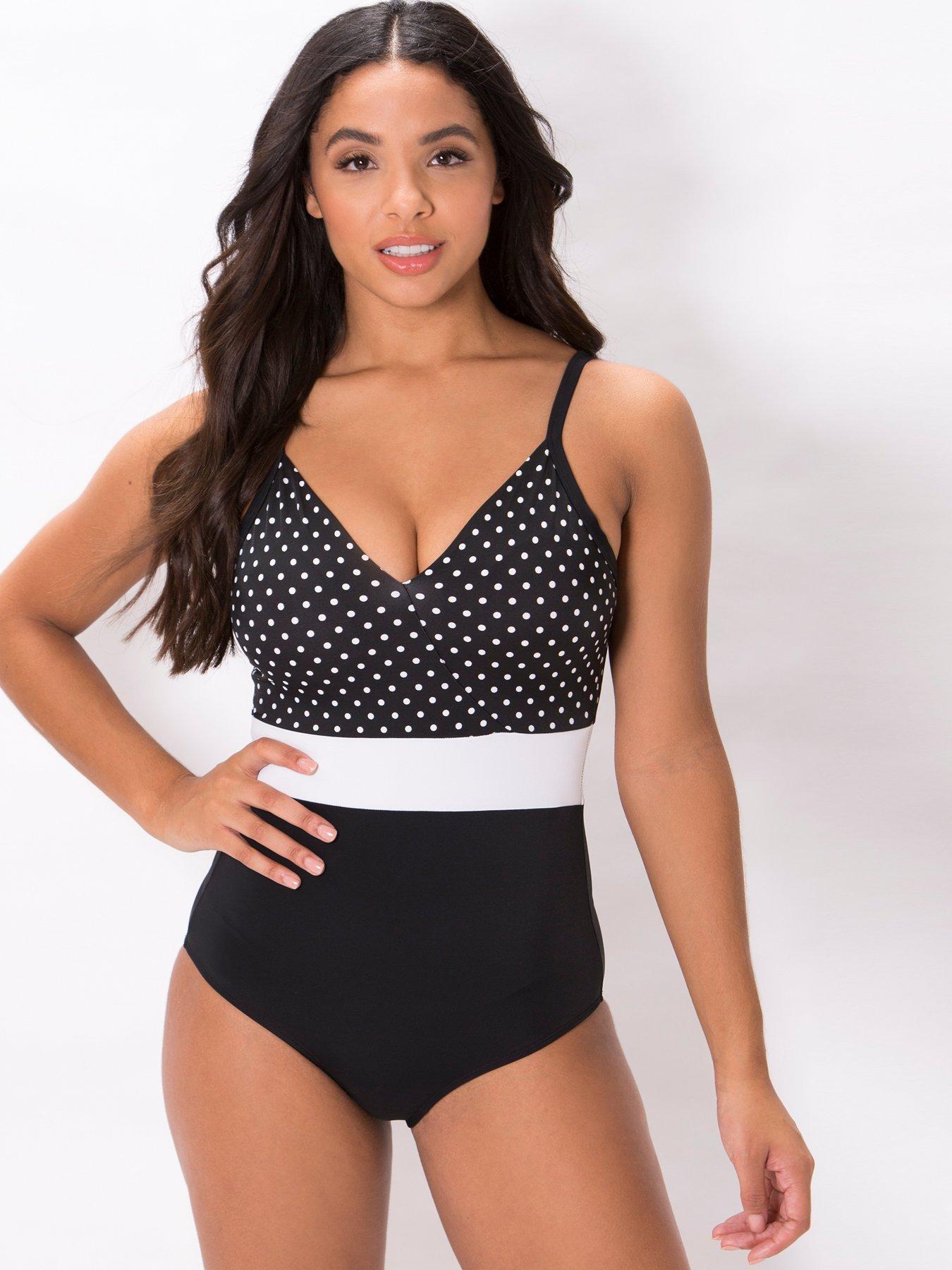 pour moi black swimming costume