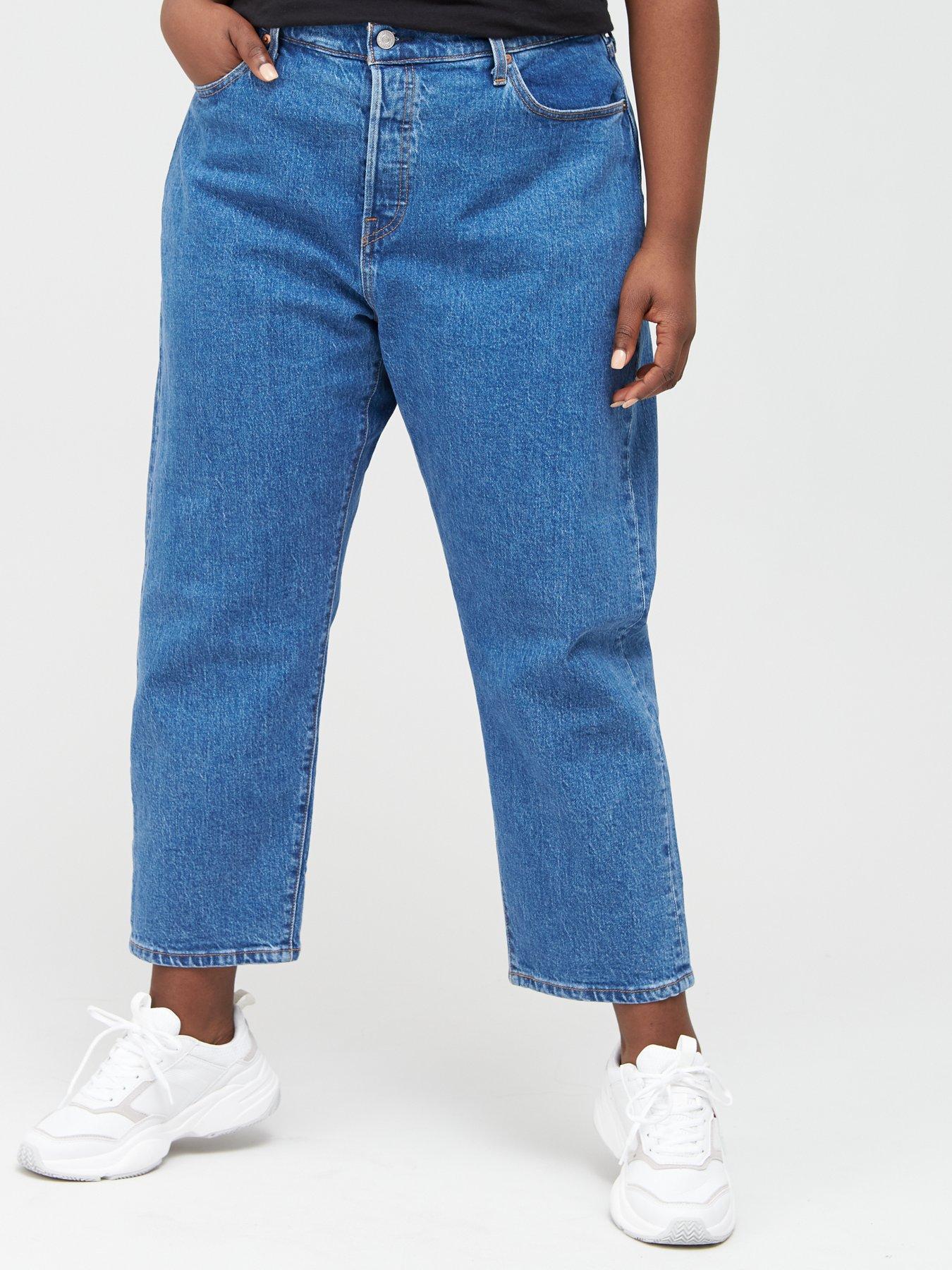 plus size cropped jeans uk