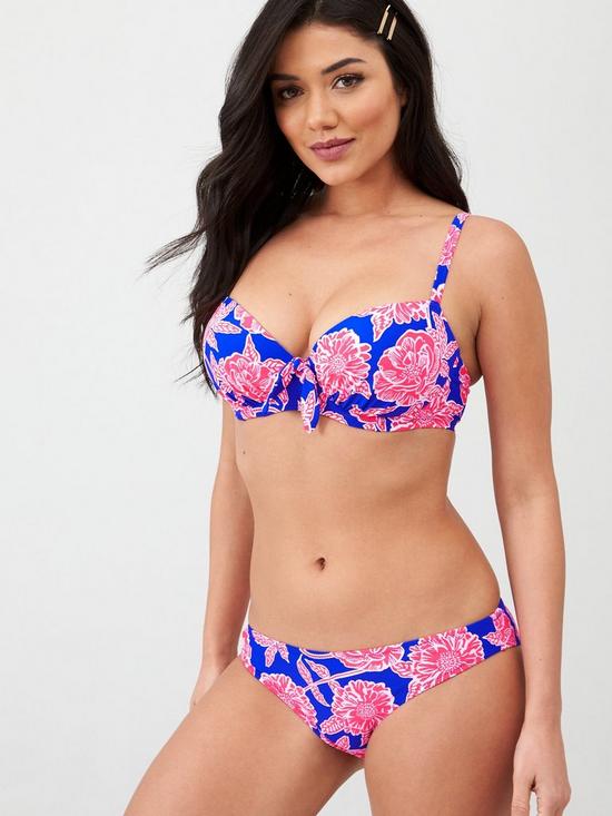 front image of pour-moi-heatwave-padded-underwired-top-multi