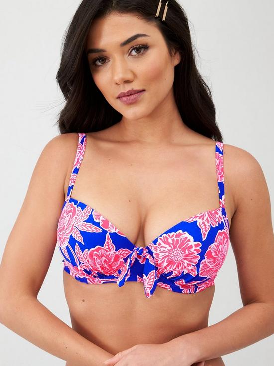 stillFront image of pour-moi-heatwave-padded-underwired-top-multi