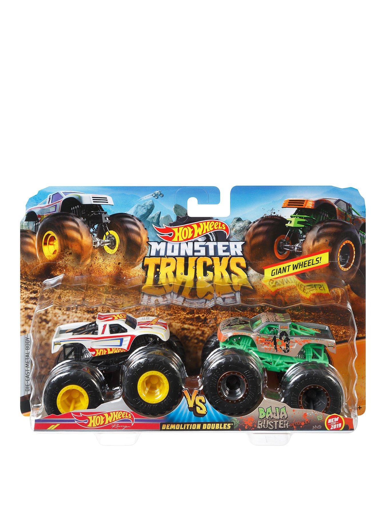 Hot Wheels Hot Wheels Monster Trucks 1 64 Scale Demolition Doubles