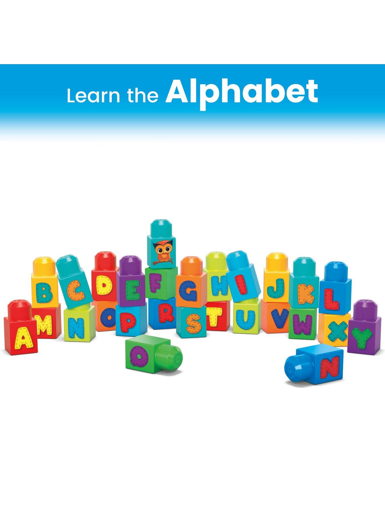 Mega bloks abc learning train building set 2025