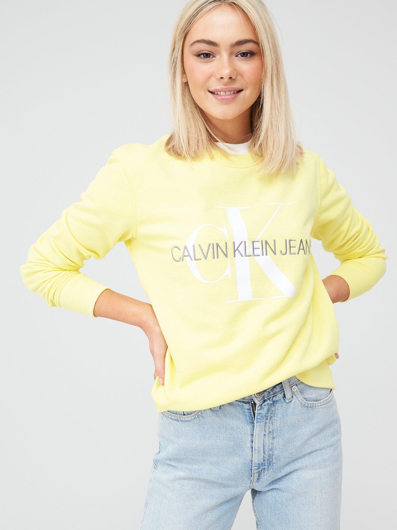 yellow calvin klein top