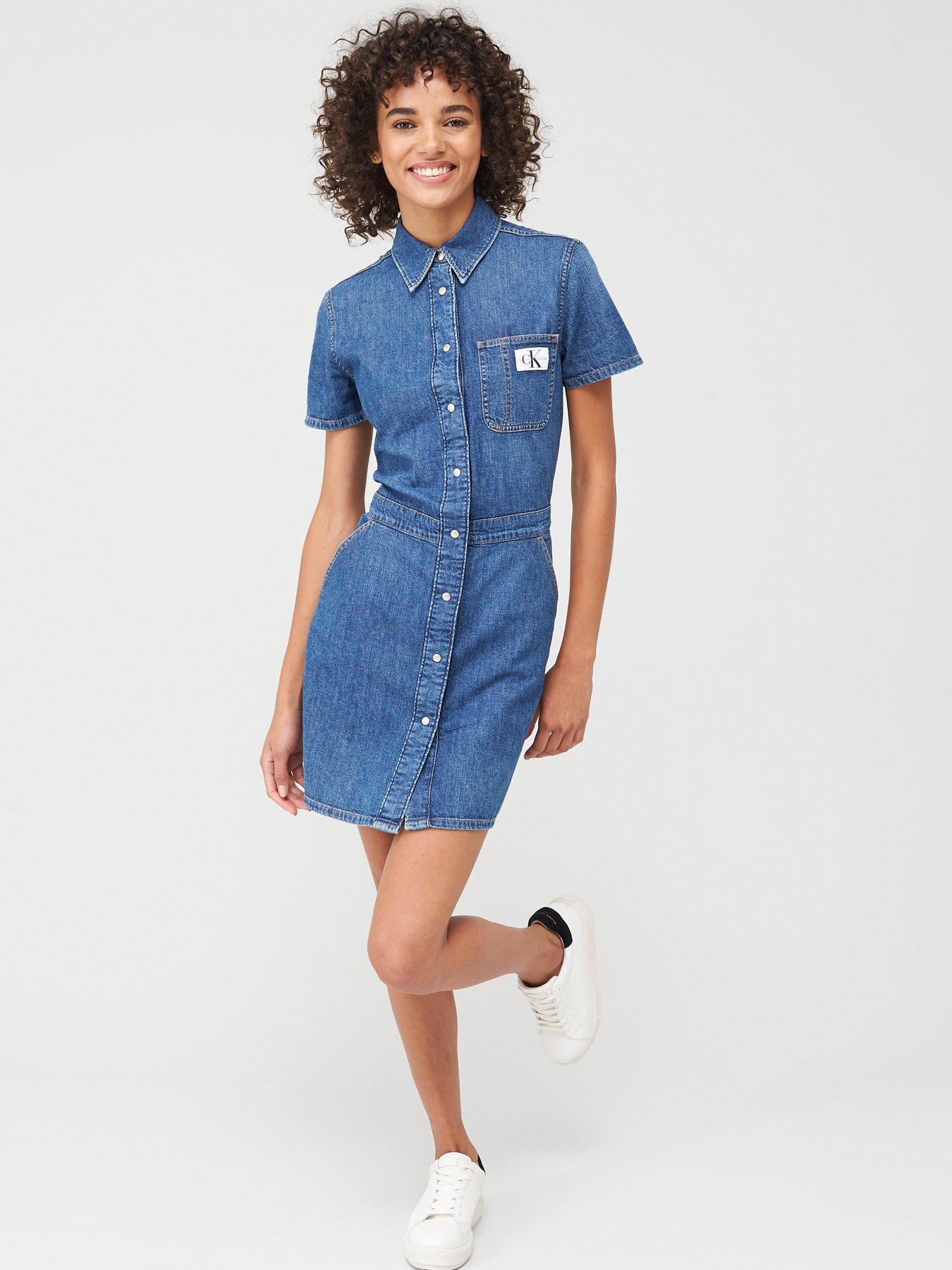 calvin klein denim dress