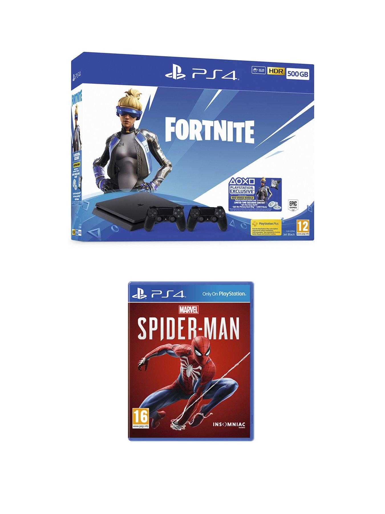 Playstation 4 Ps4 500Gb Fortnite Neo Versa With Second Dualshock Bundle And Marvel'S Spider-Man review