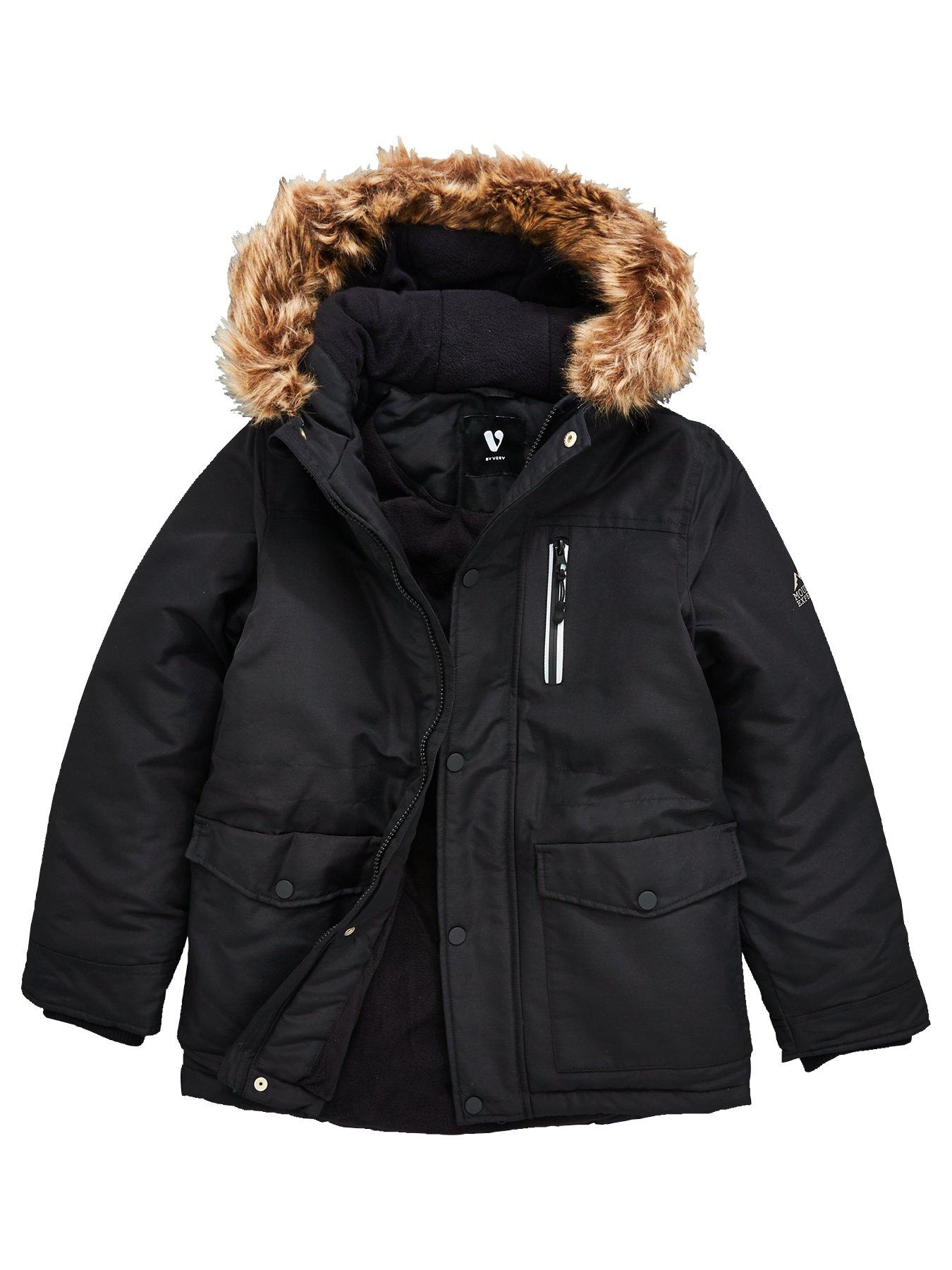 boys fur hood coat