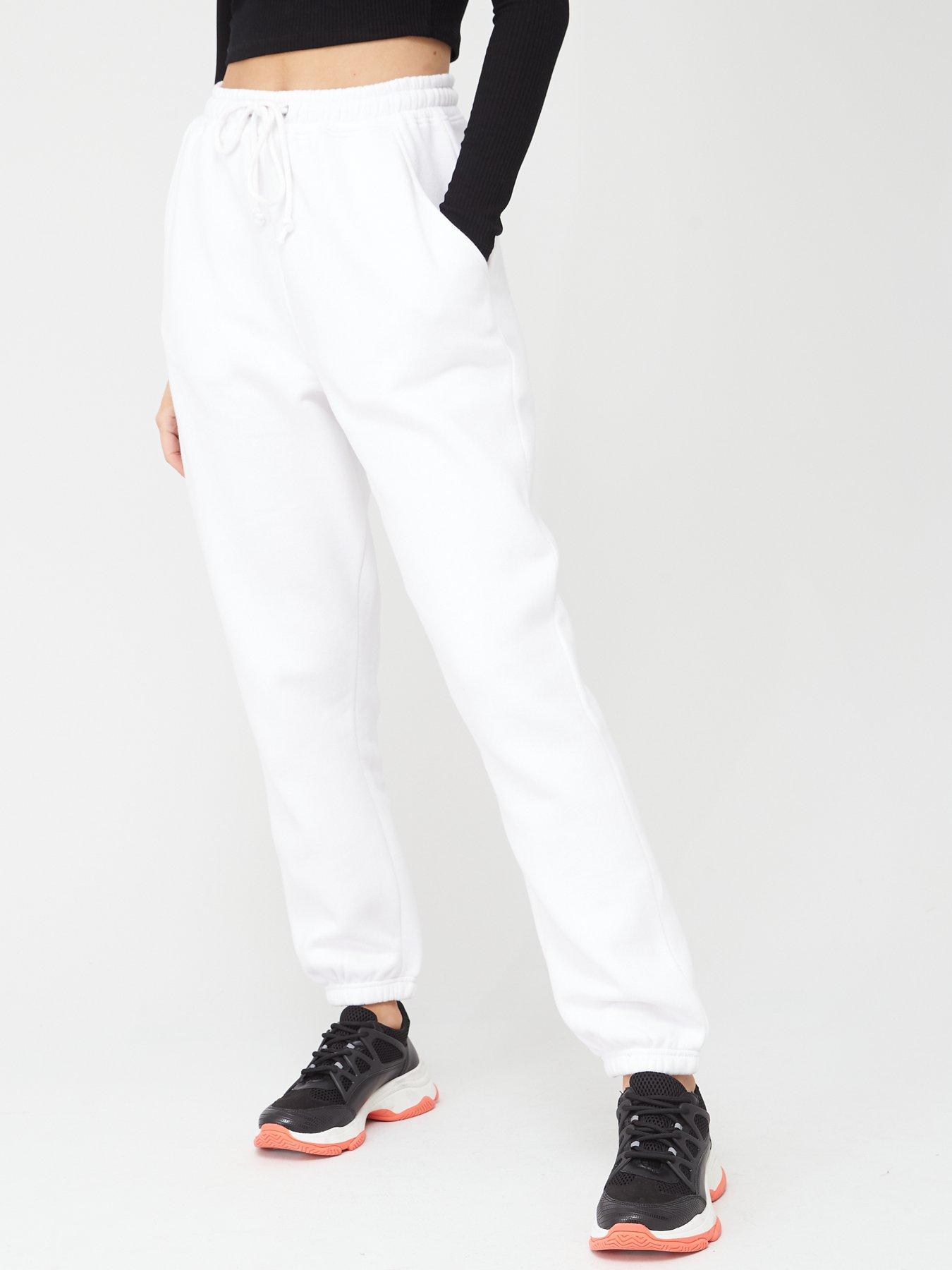 missguided white joggers