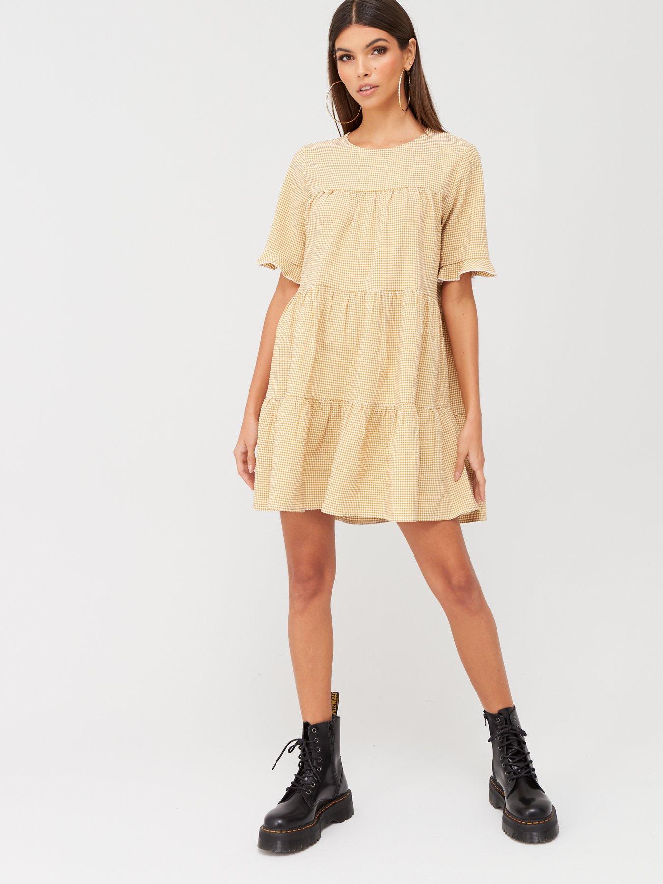 smock frill dress