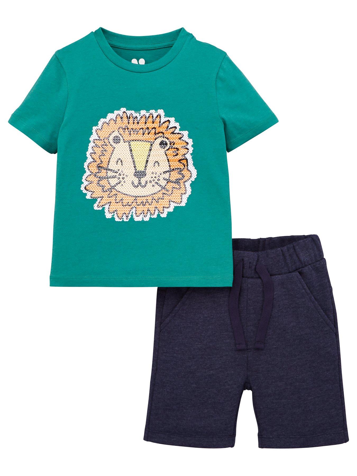 V By Very Boys Sequin Lion Tee And Short Set review