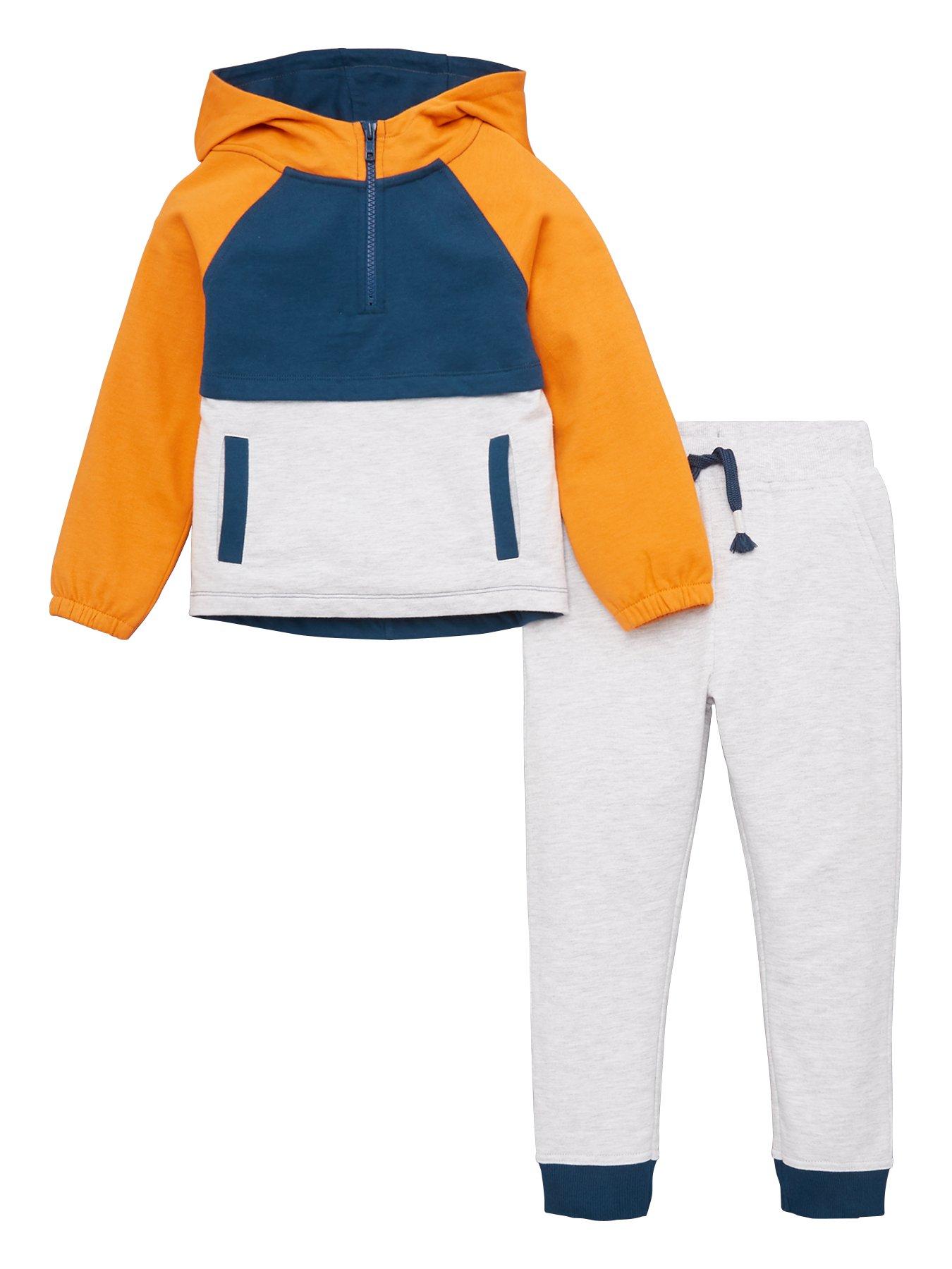 V By Very Boys Colour Block Hoodie And Jog Set review