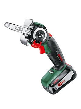 Product photograph of Bosch Advancedcut 18 Cordless Garden Saw With 18v Rechargeable Battery from very.co.uk