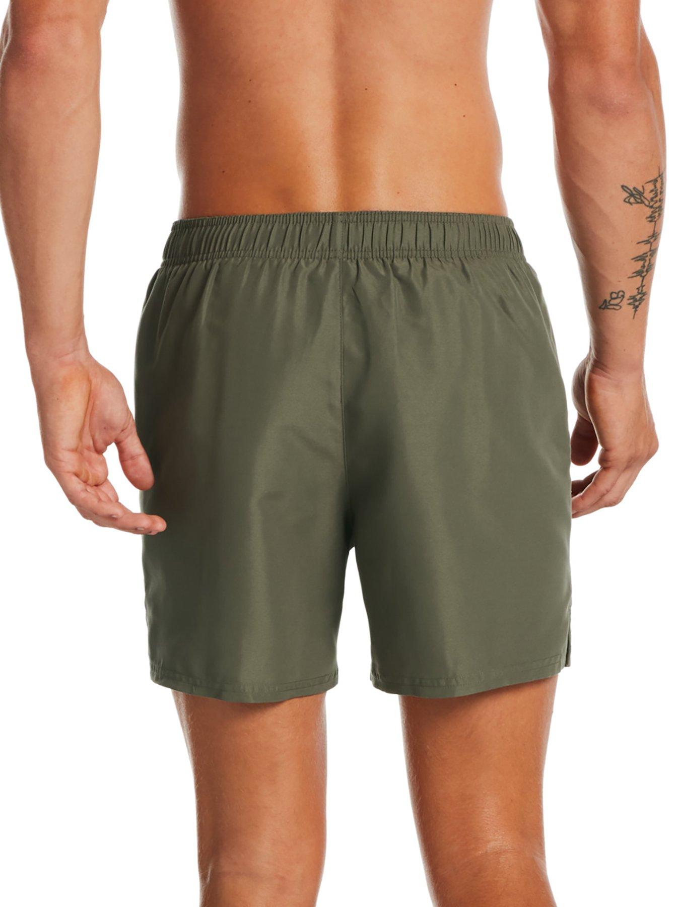 nike khaki swim shorts