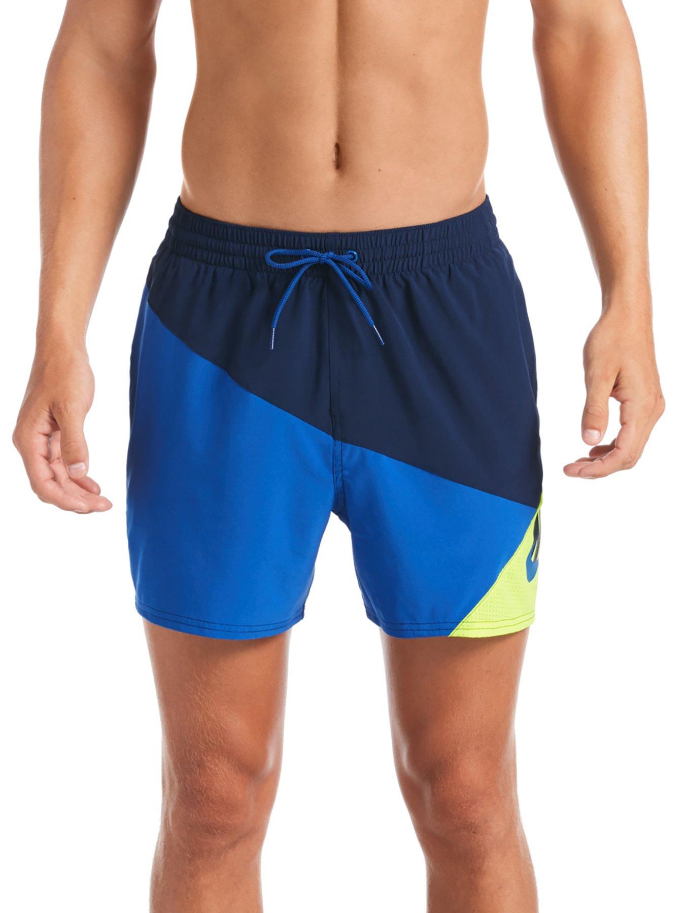 nike yellow swim shorts