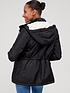  image of v-by-very-fleece-lined-windcheater-jacket-black