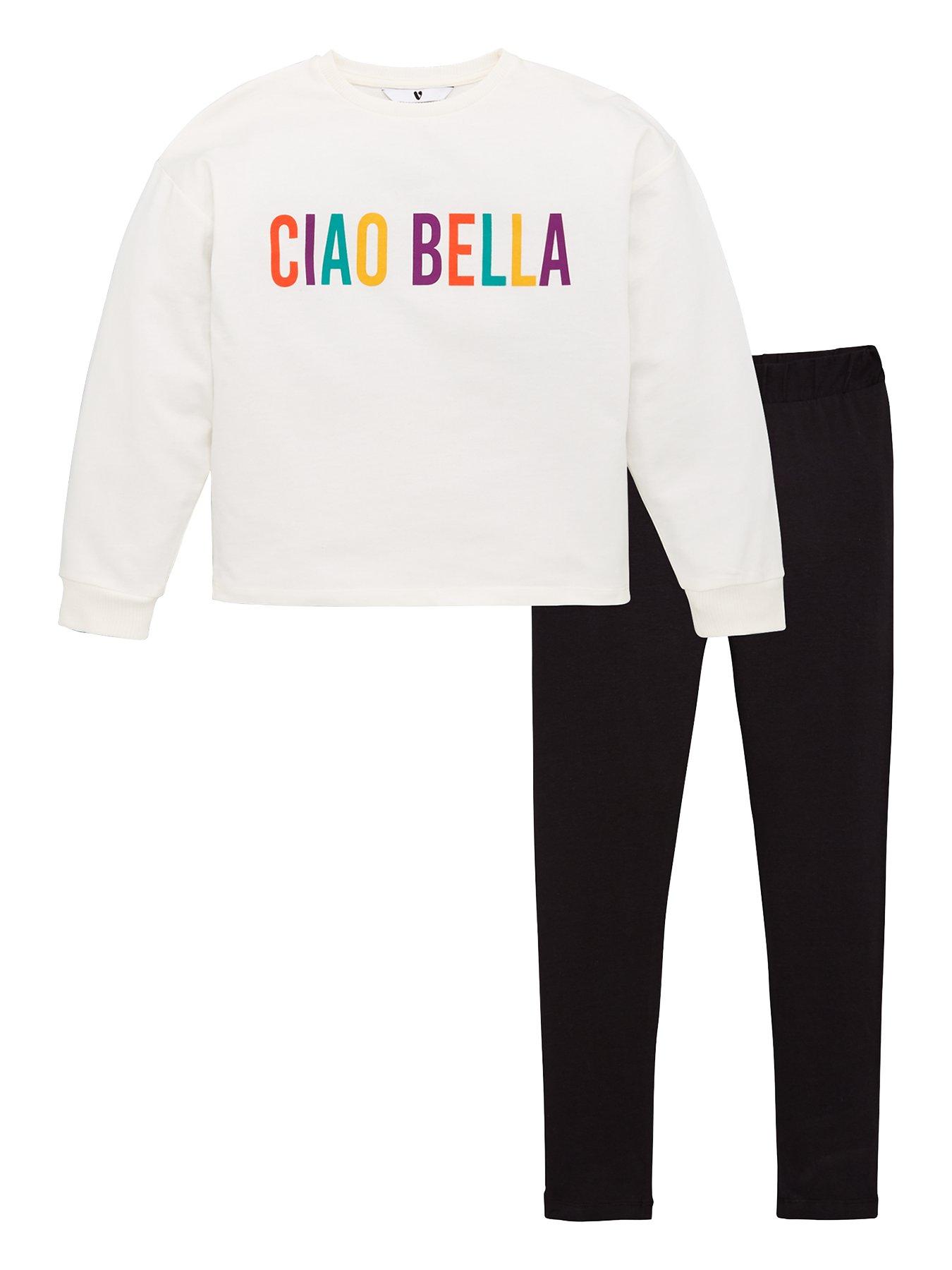 V By Very Girls 'Ciao Bella' Sweatshirt And Legging Set review