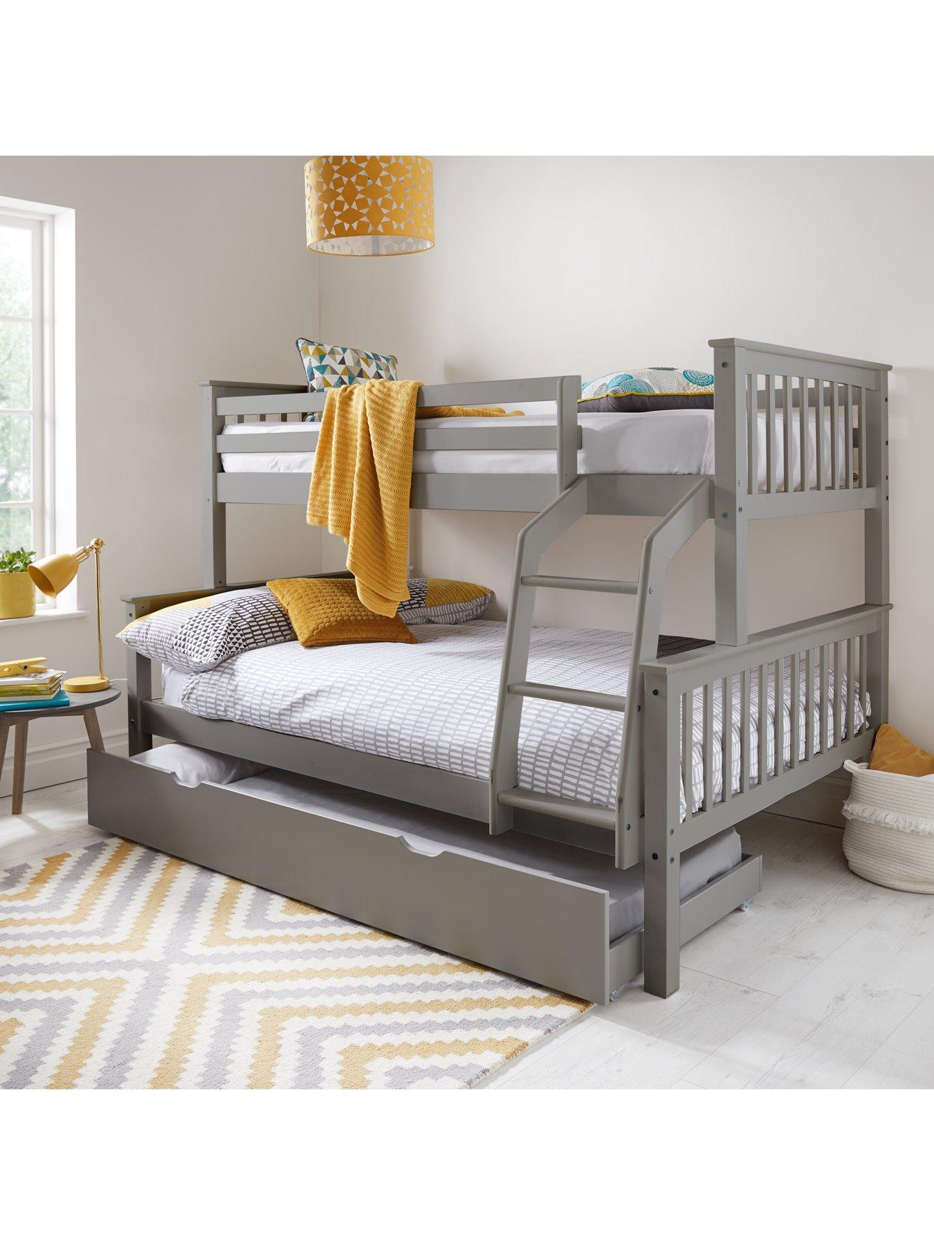 Novara Trio Bunk Bed Frame Excludes Under Bed Drawer very.co.uk