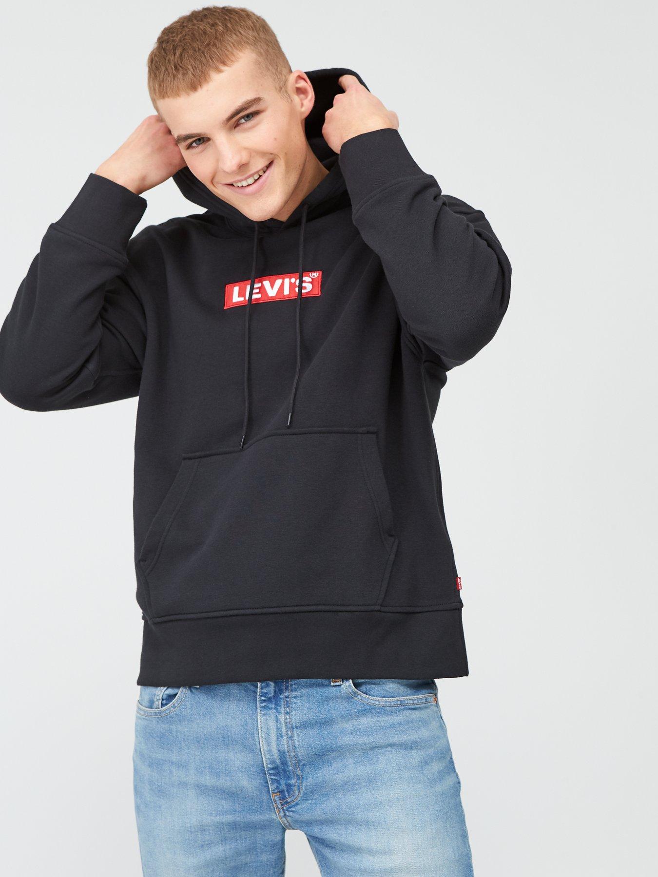 black levi hoodie mens