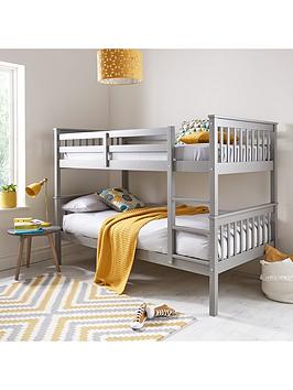 Product photograph of Very Home Novara Bunk Bed - Grey - Fsc Reg Certified - Bed Frame Only from very.co.uk