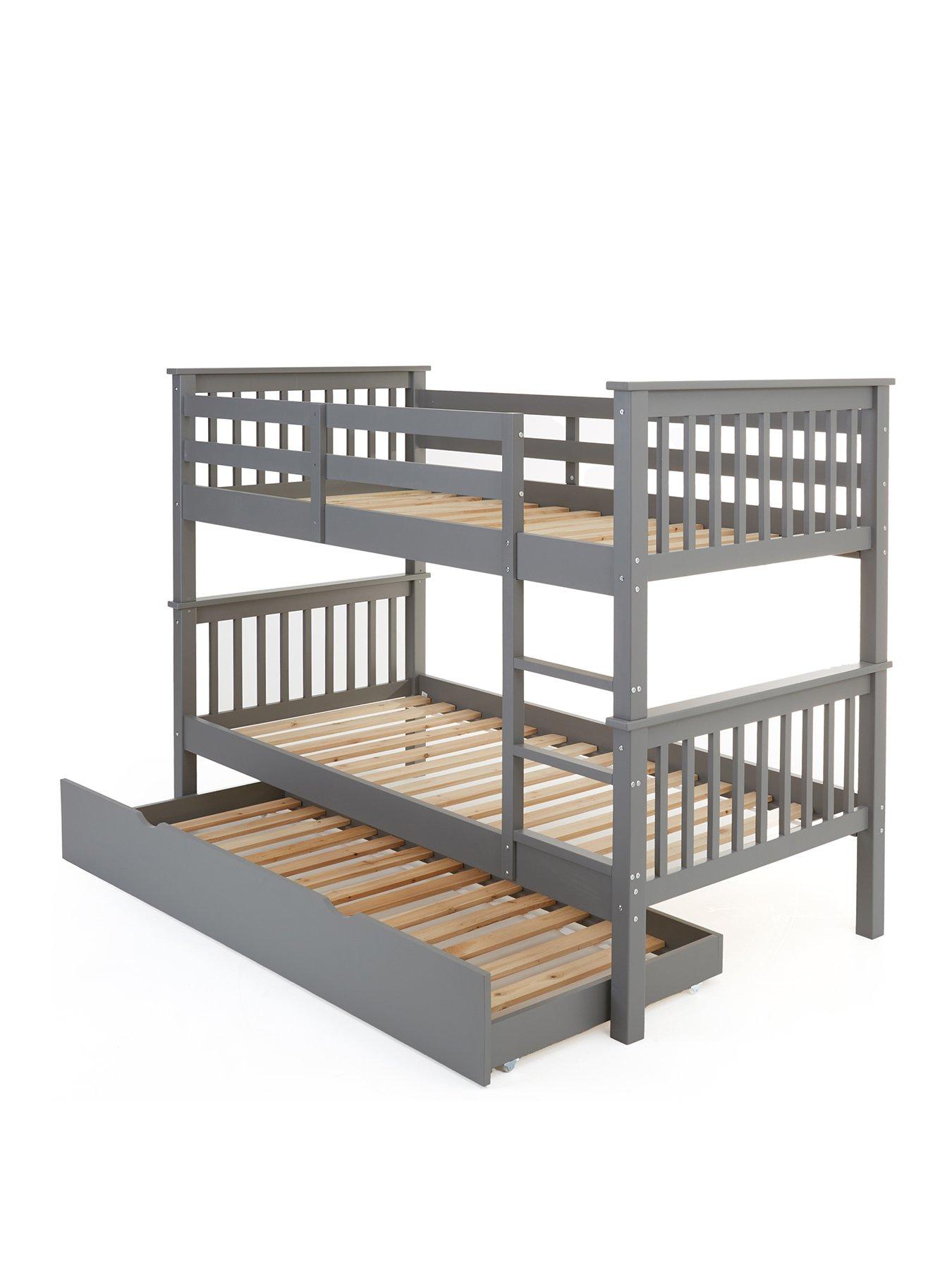 Very Home Novara Bunk Bed Grey FSC® Certified Very.co.uk