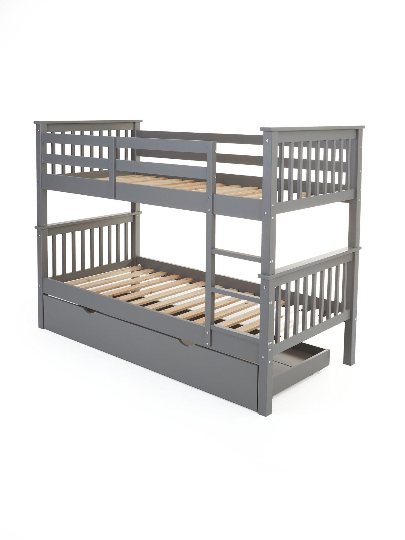 Image 5 of 7 of The Very Collection Novara Bunk Bed with Mattress Options (Buy &amp; SAVE!) - Grey - FSC&reg; Certified