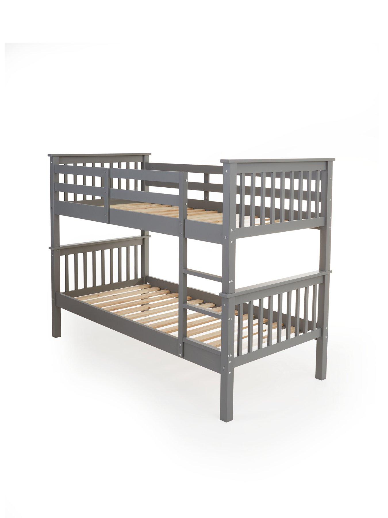 Very Home Novara Bunk Bed Grey FSC® Certified Very.co.uk