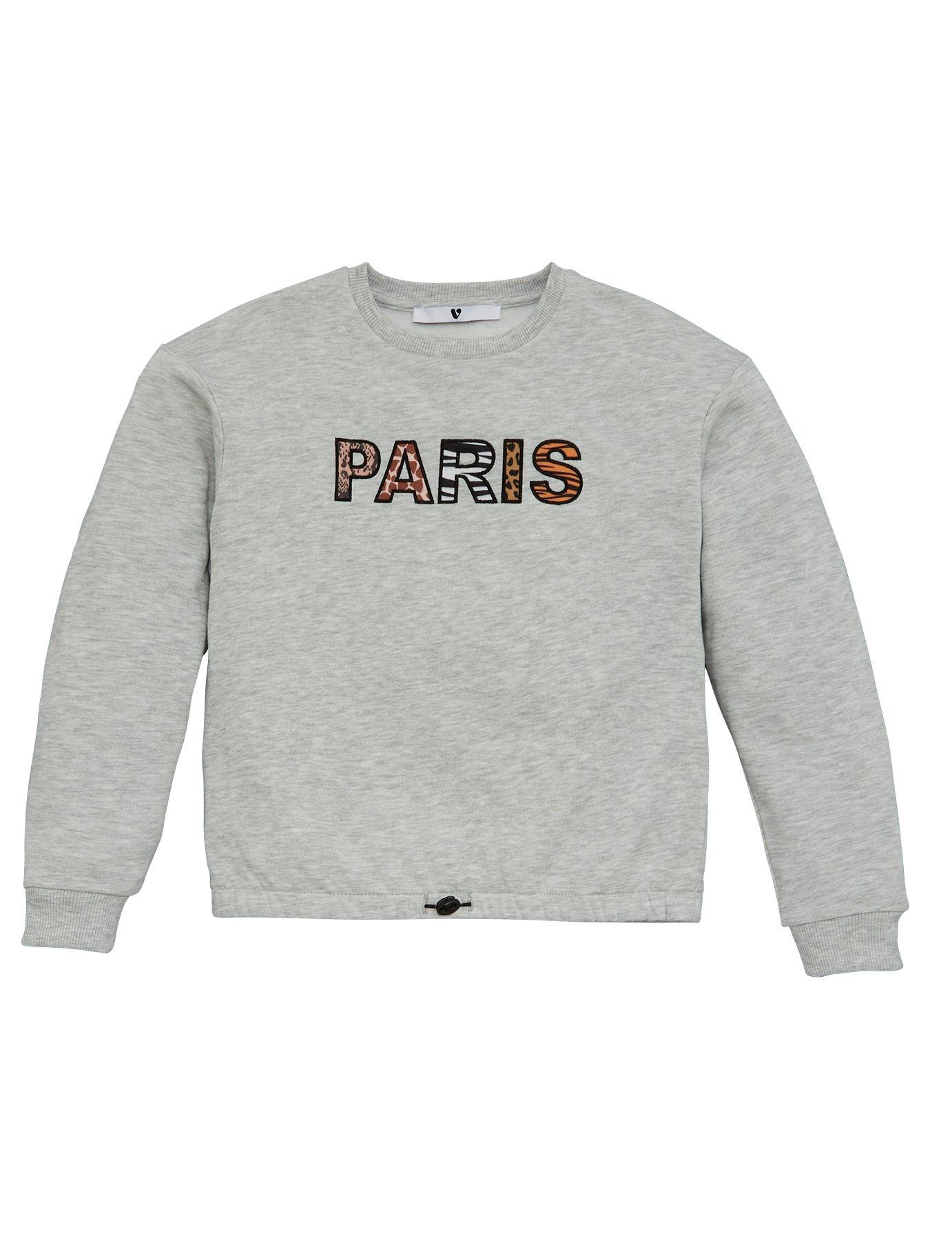 V By Very Girls Paris Animal Print Detail Sweatshirt review