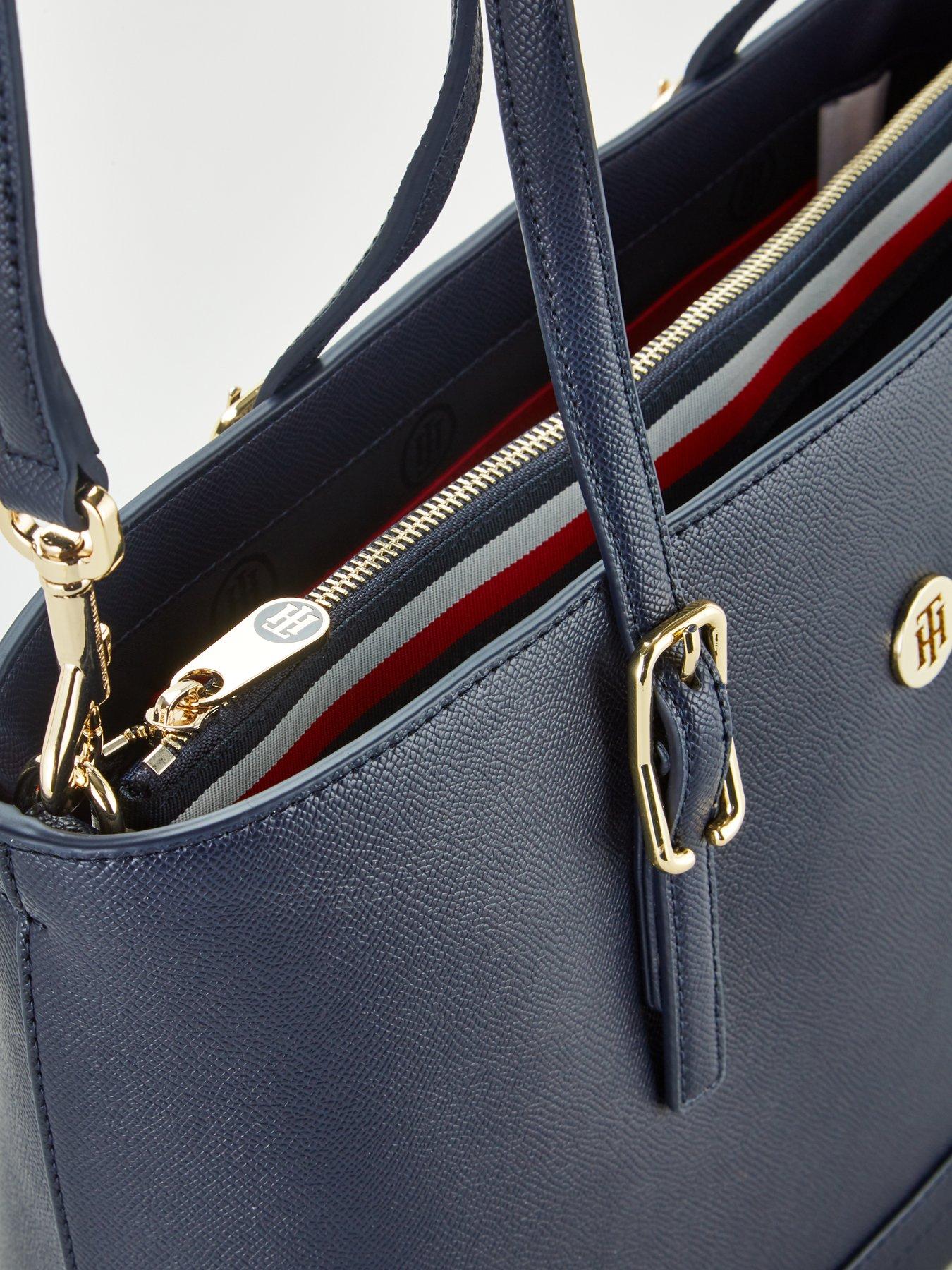 tommy hilfiger navy tote bag