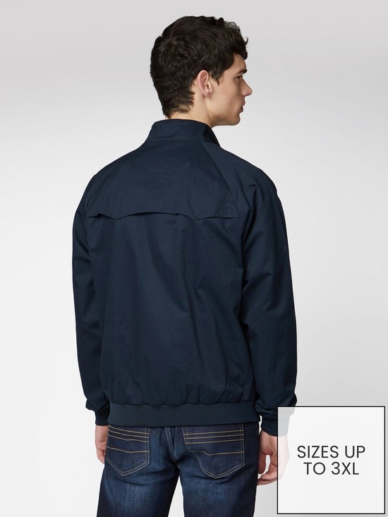 stillFront image of ben-sherman-signature-harrington-jacket-dark-navy