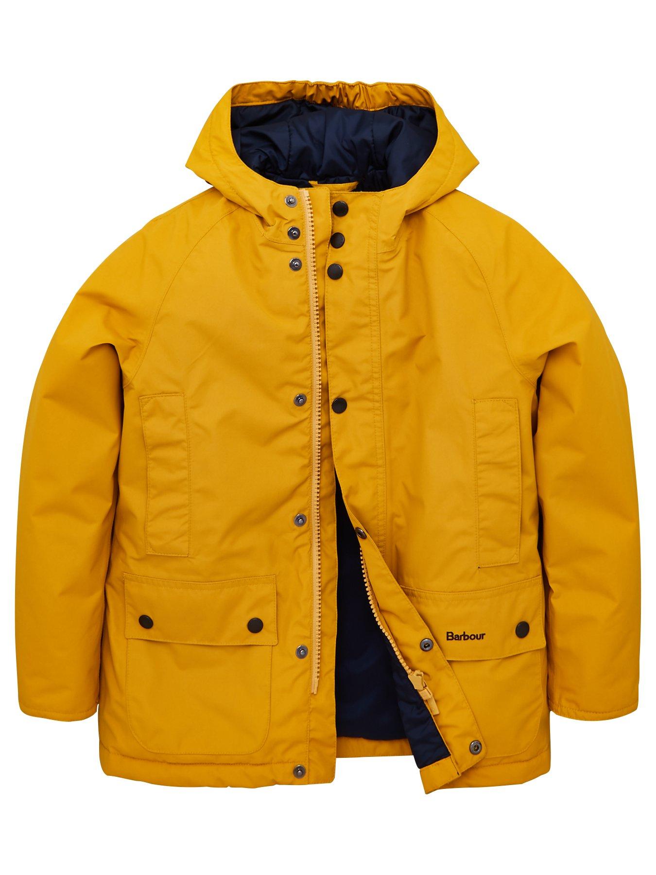 Barbour waterproof hot sale jacket kids Orange