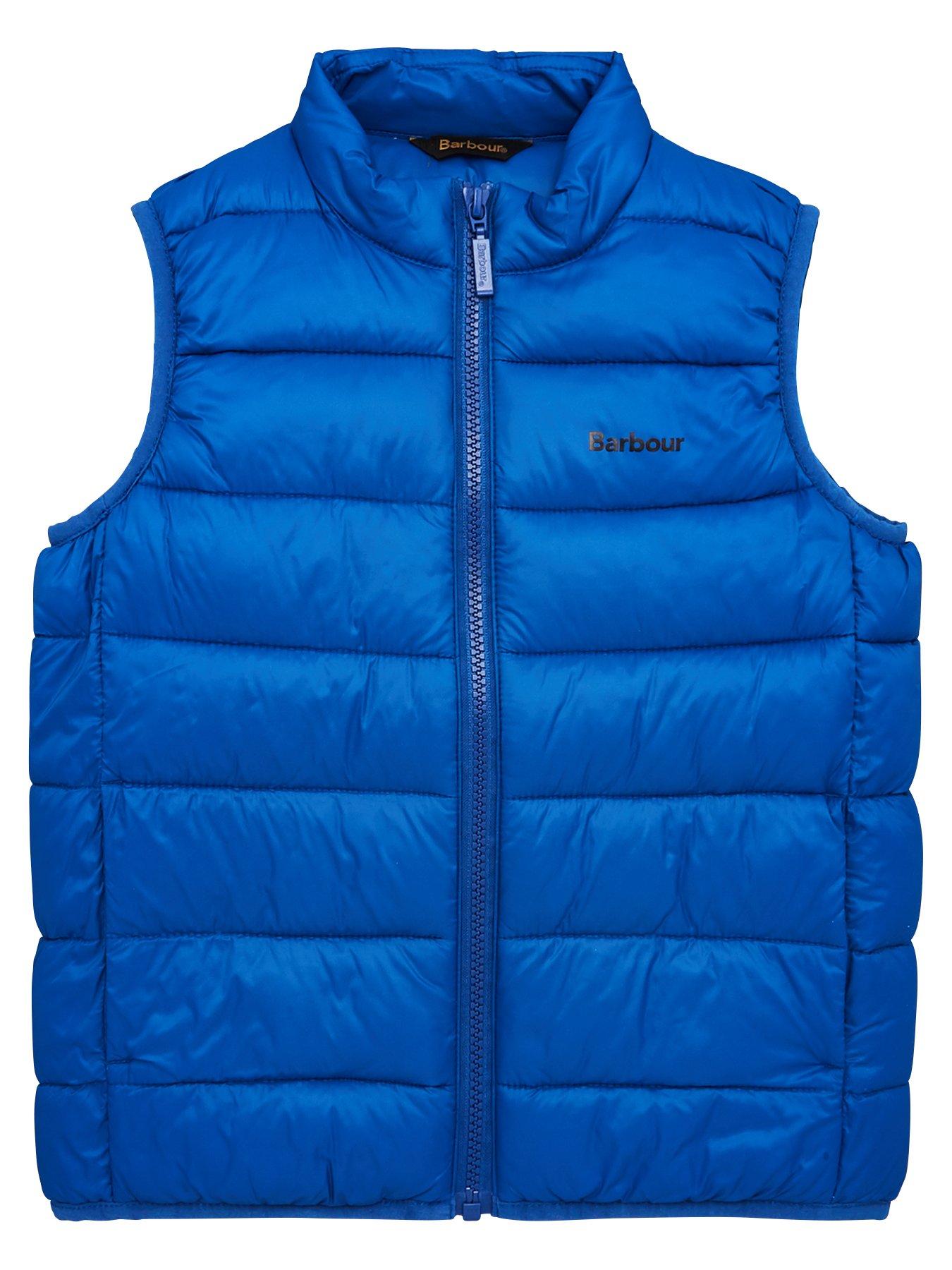 barbour gilet blue