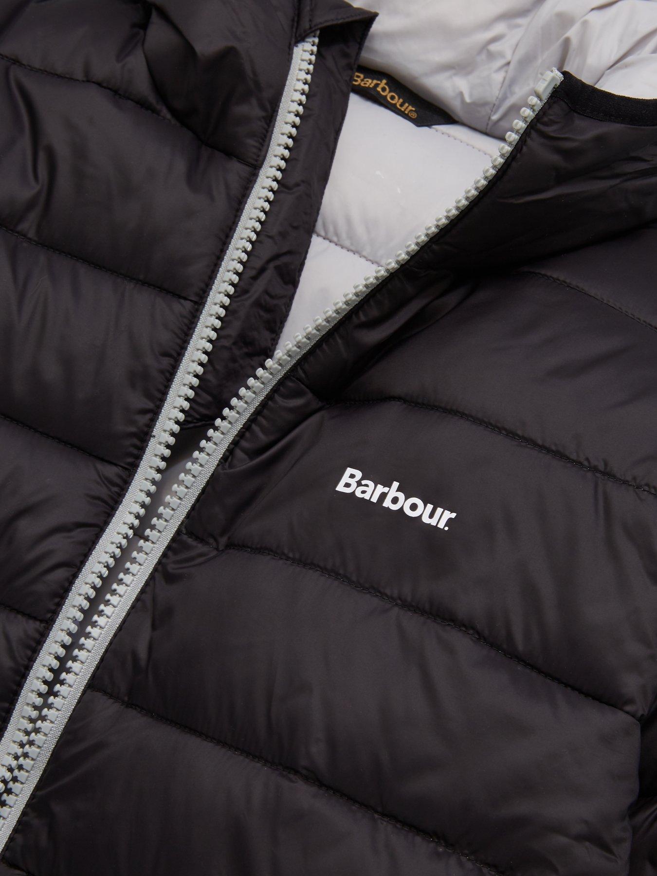 barbour trawl quilted jacket iron ore